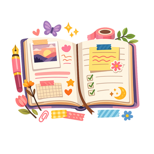 Aesthetic Journal Pages Notes
