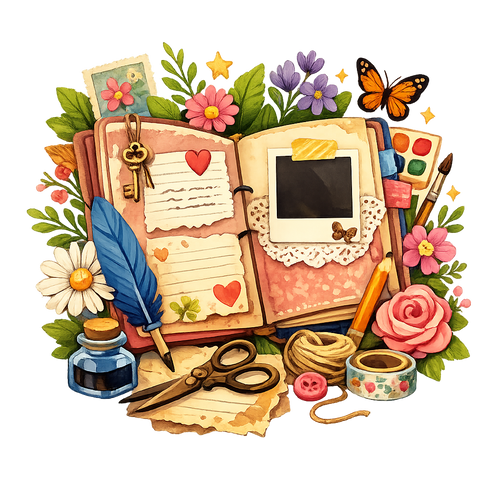 Floral Junk Journal Notes