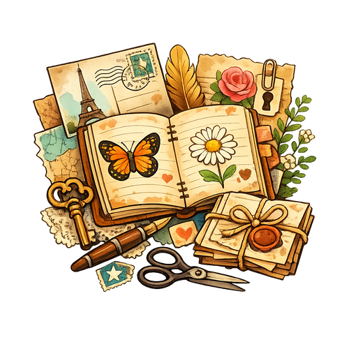 Vintage Junk Journal Notes